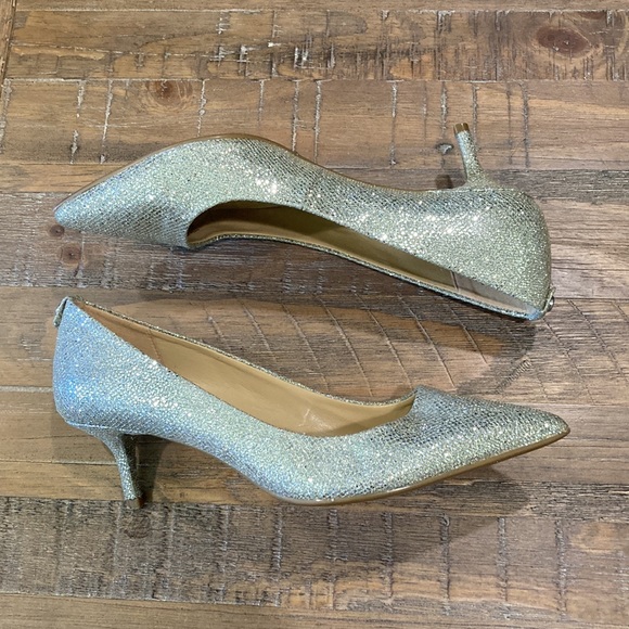 MICHAEL Michael Kors Silver Sparkly Pumps - Picture 6 of 14